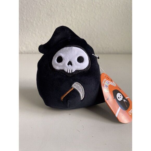 2022 Squishmallow 4” 4.5” 5” OTTO GRIM REAPER HALLOWEEN Squishmallows Plush NEW - Picture 1 of 9